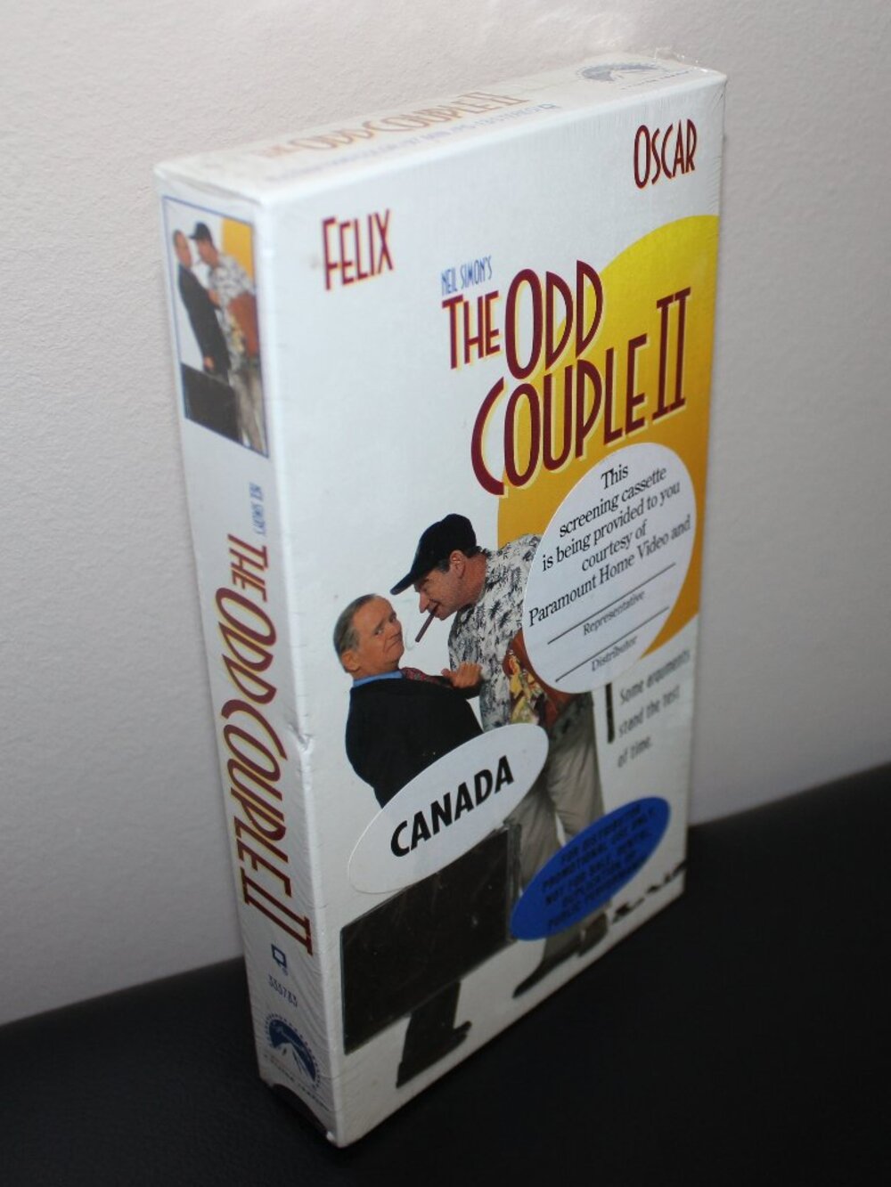 3/$55❤️sealed 1998 Neil Simon's The Odd Couple II VHS Canada Promo Screener Copy